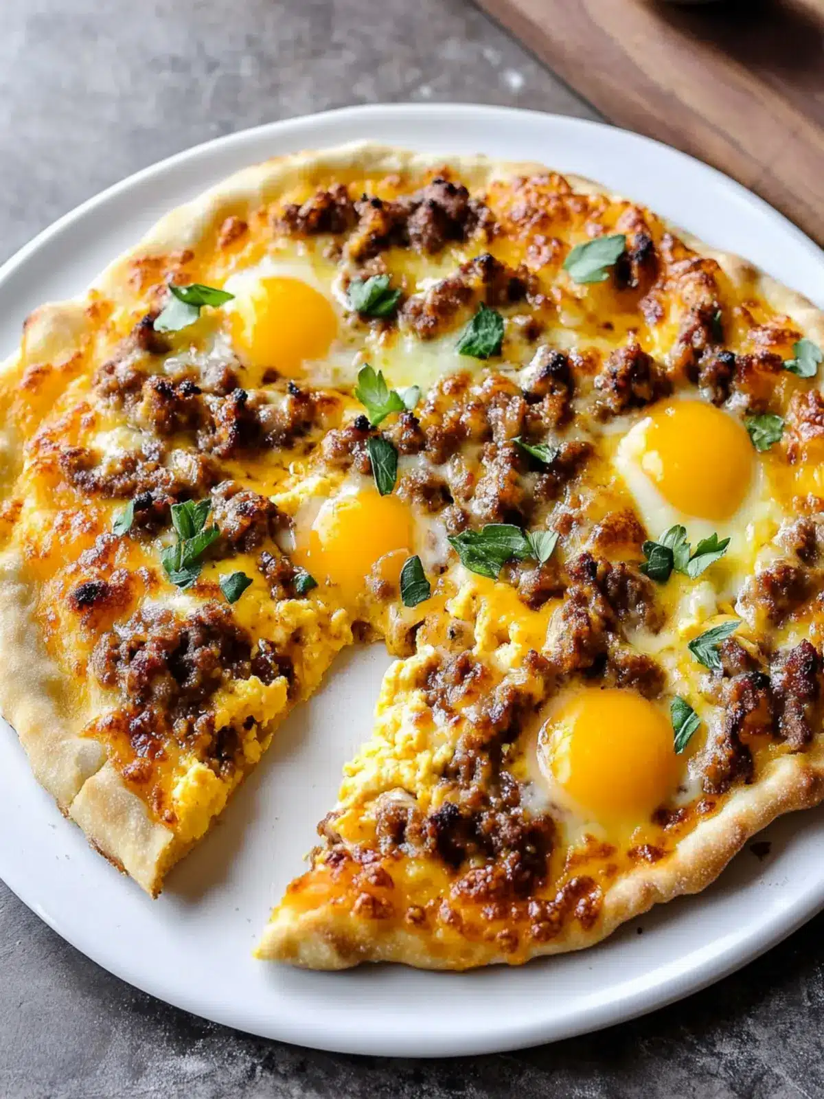 Satisfy Mornings with Protein-Packed Sausage & Egg Breakfast Pizza 3 Sausage & Egg Breakfast Pizza