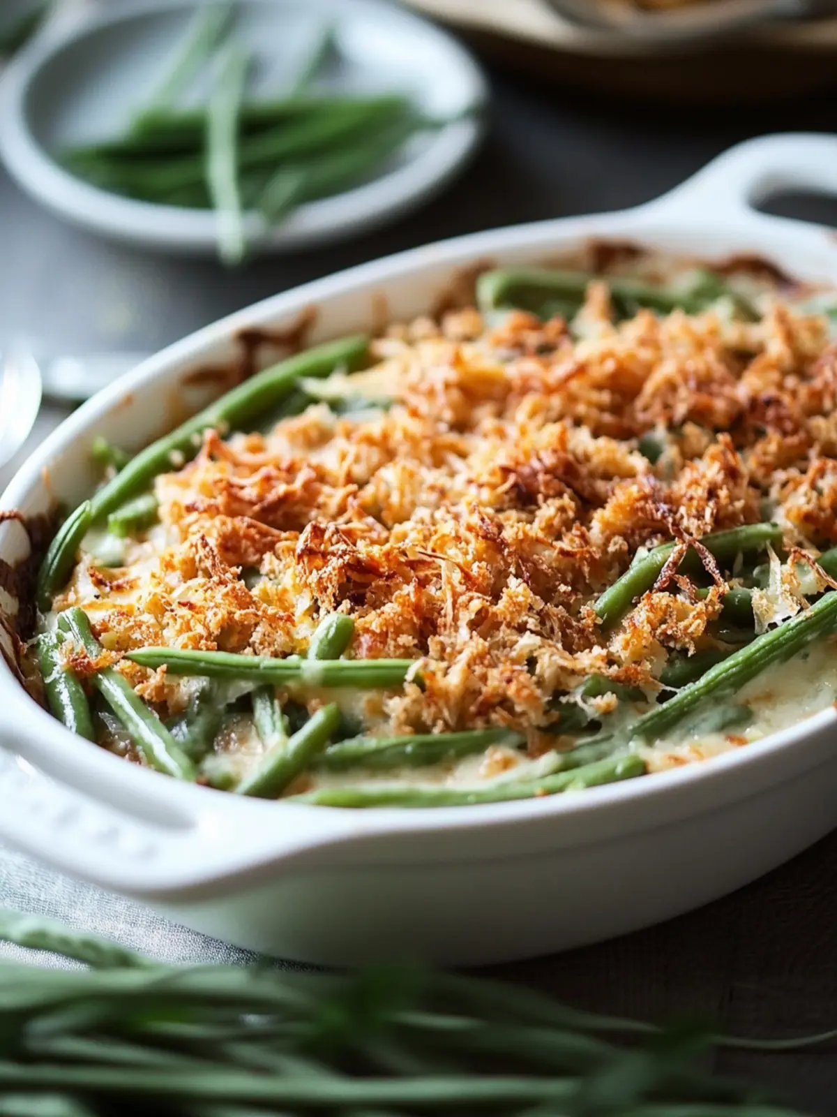 Easy Green Bean Casserole for a Cozy Homemade Dinner 3 Green Bean Casserole