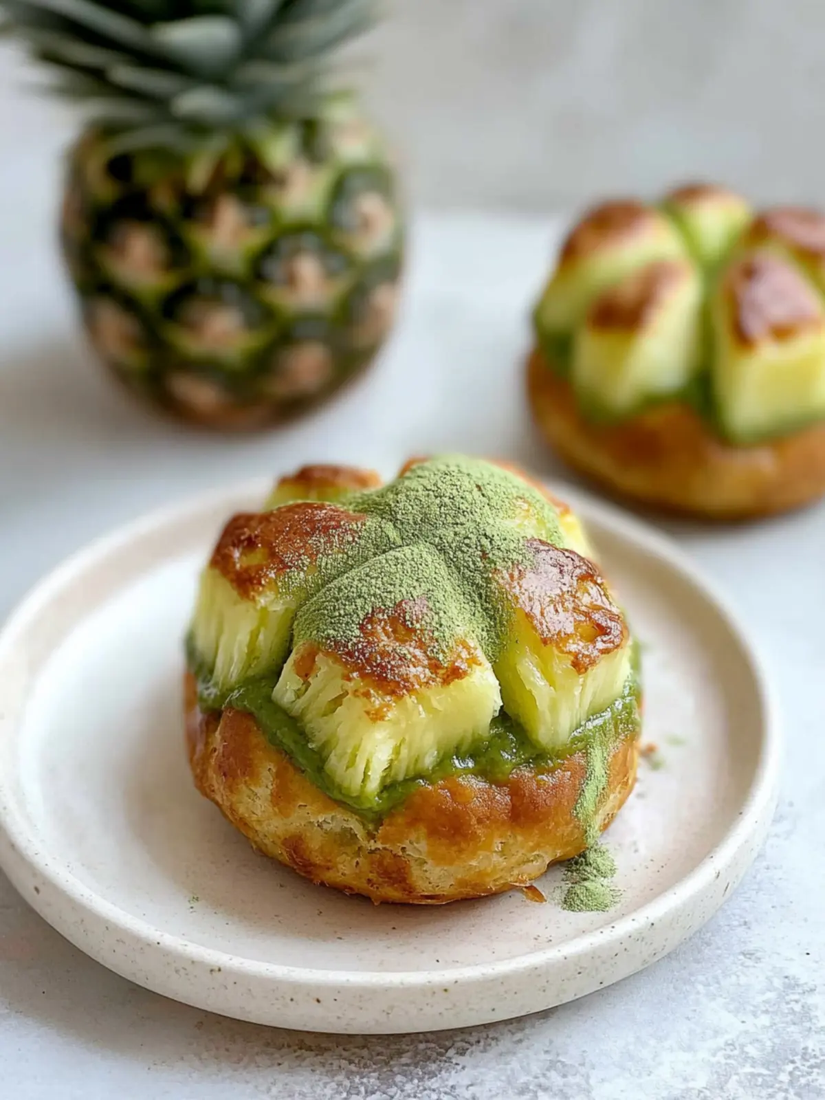 Matcha Pineapple Buns: Delightfully Easy Air Fryer Magic 3 Matcha Pineapple Bun