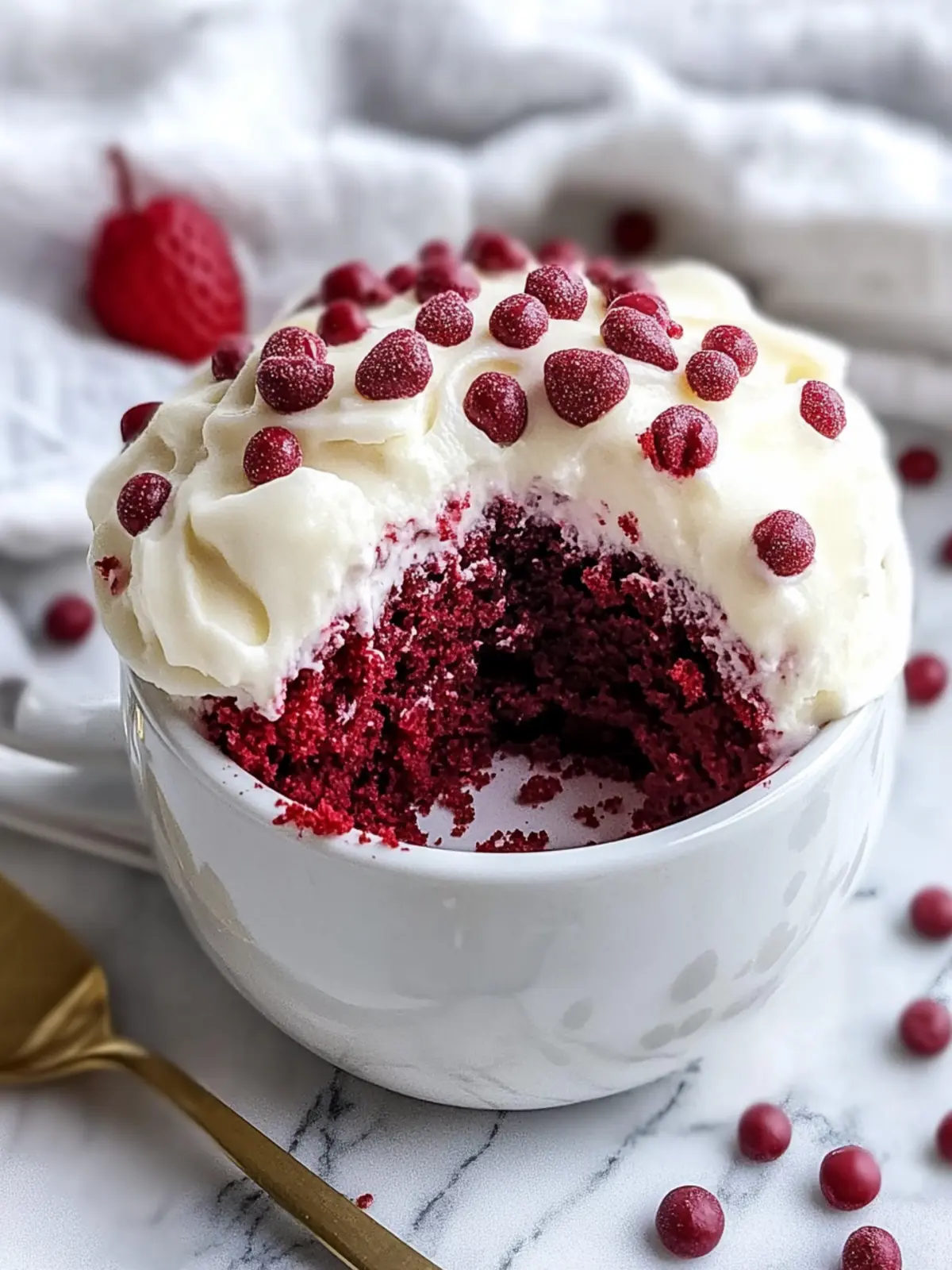 Indulge Guilt-Free: Red Velvet Protein Mug Cake Made Easy 3 Red Velvet Protein Mug Cake