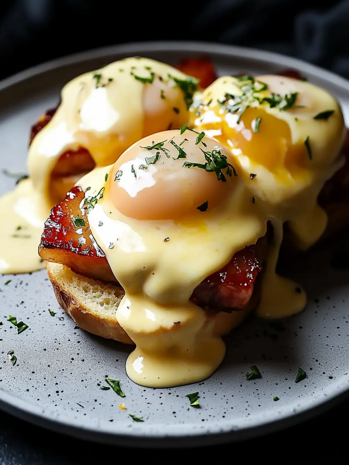 Indulge in Pork Belly Eggs Benedict for a Brunch Upgrade 2 Pork Belly Eggs Benedict