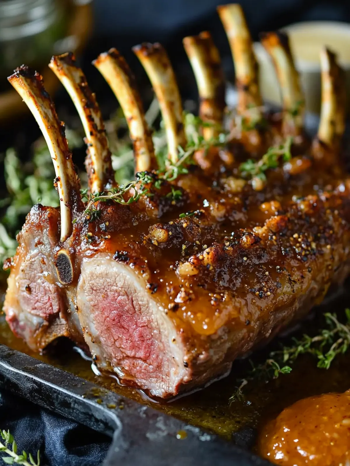Mouthwatering Roast Rack of Lamb with Apricot Mustard Glaze 5 Roast Rack of Lamb with Apricot Mustard Glaze