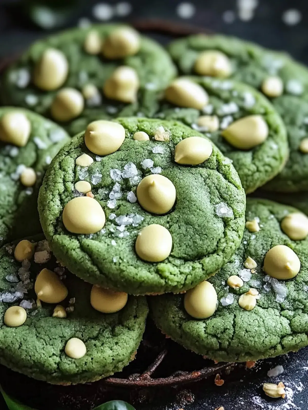 Deliciously Soft Green Velvet Cookies with White Chocolate Drizzle 5 Green Velvet Cookies