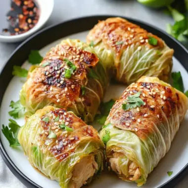 Keto Thai Chicken Cabbage Rolls for a Fresh Dinner Twist 9 Keto Thai Chicken Cabbage Rolls