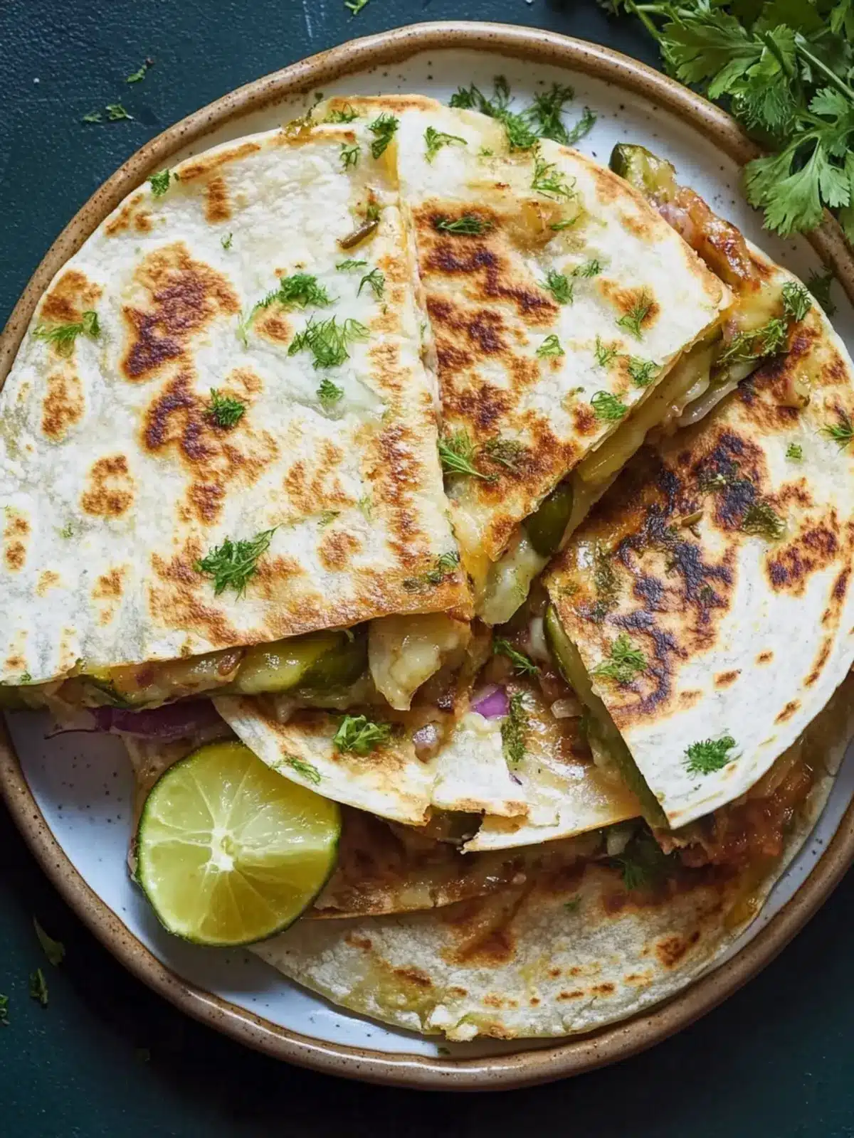 Cheesy Dill Pickle Quesadilla: A Quick Tangy Twist for Snacks 2 Cheesy Dill Pickle Quesadilla