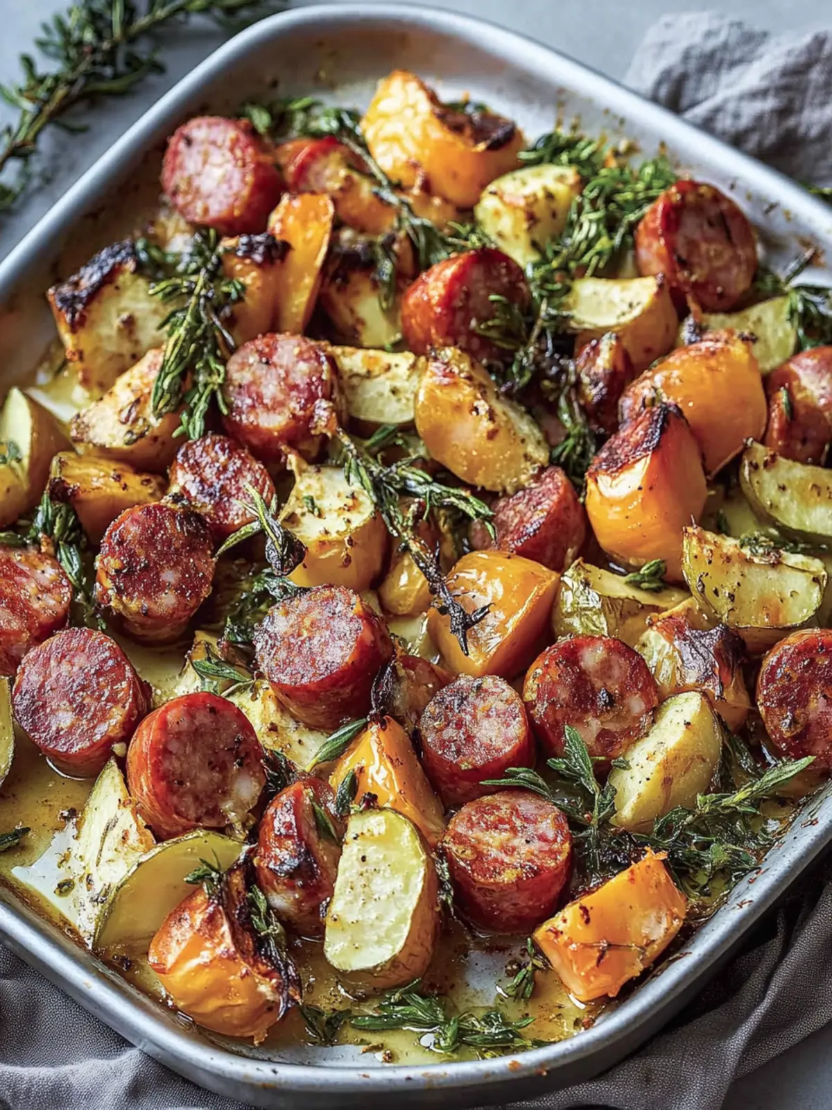 Cozy Autumn Kielbasa Sheet-Pan Bake for Warm Family Nights 2 Autumn Kielbasa Sheet-Pan Bake