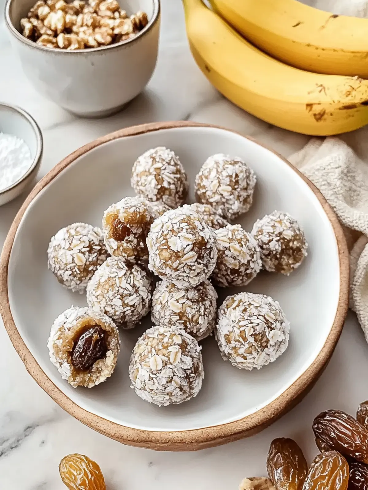 Deliciously Easy Banana Date Balls for a Guilt-Free Snack 2 Banana Date Balls
