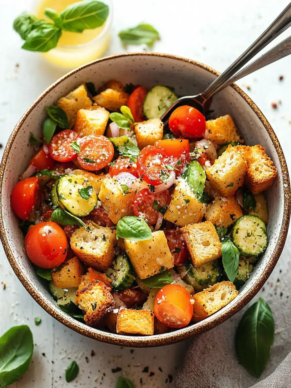 Delicious Panzanella Salad Perfect for Summer Gatherings 3 Panzanella