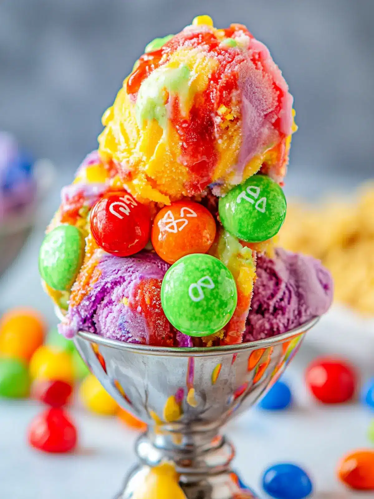 Delicious No Churn Skittles Ice Cream You Can Make Today 3 Skittles Ice Cream