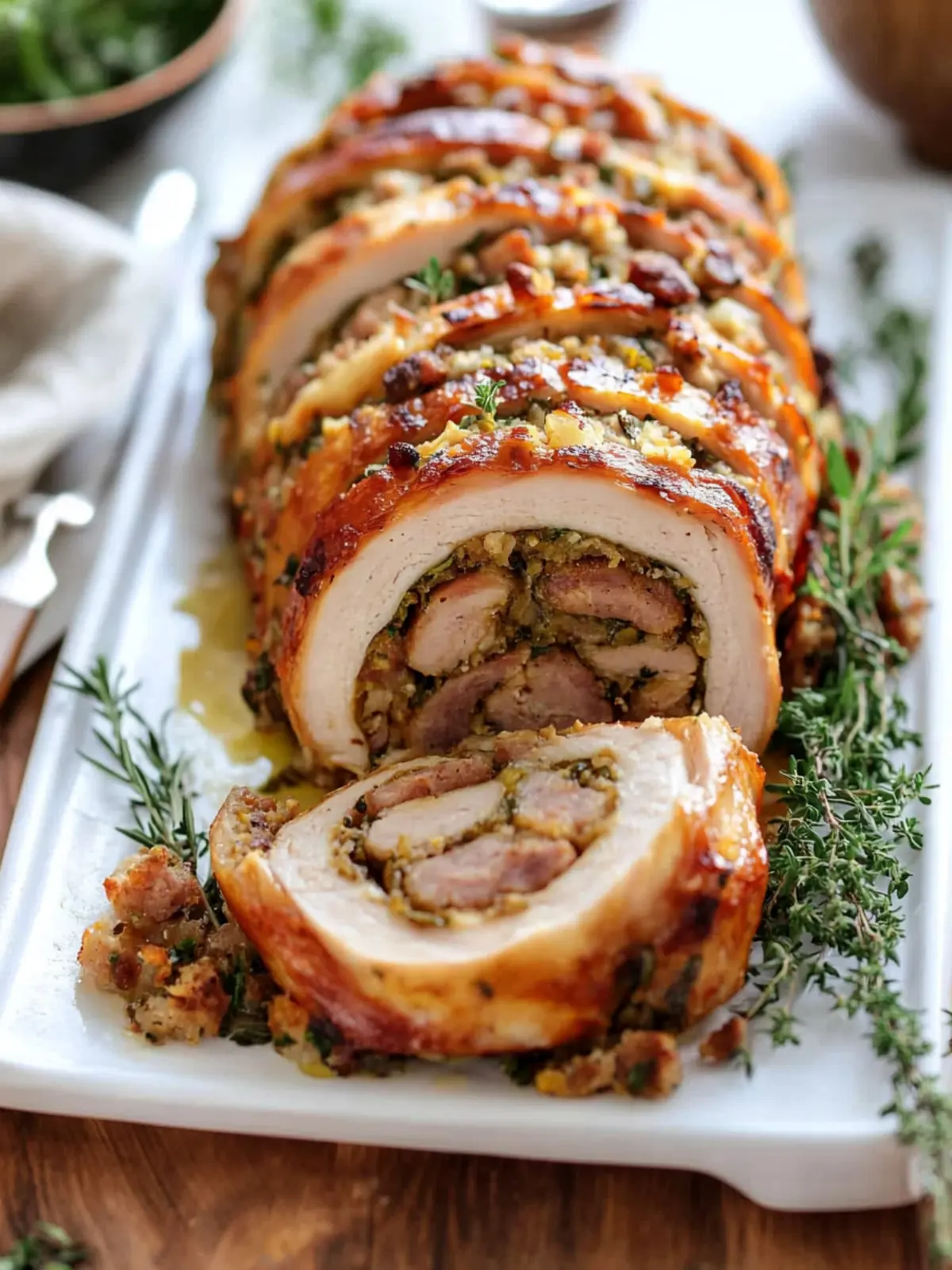 Delicious Turkey Roulade with Sausage Stuffing to Impress 3 Turkey Roulade with Sausage Stuffing