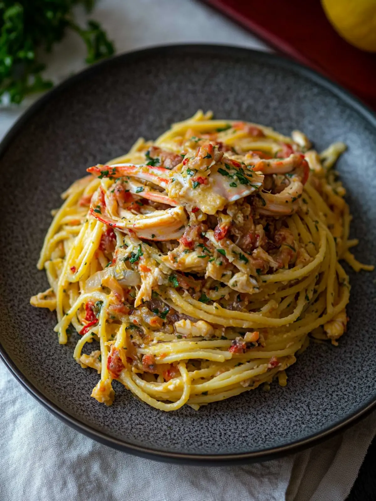 Savor Chilli Crab Pasta: A Spicy Twist for Home Cooks 3 Chilli Crab Pasta