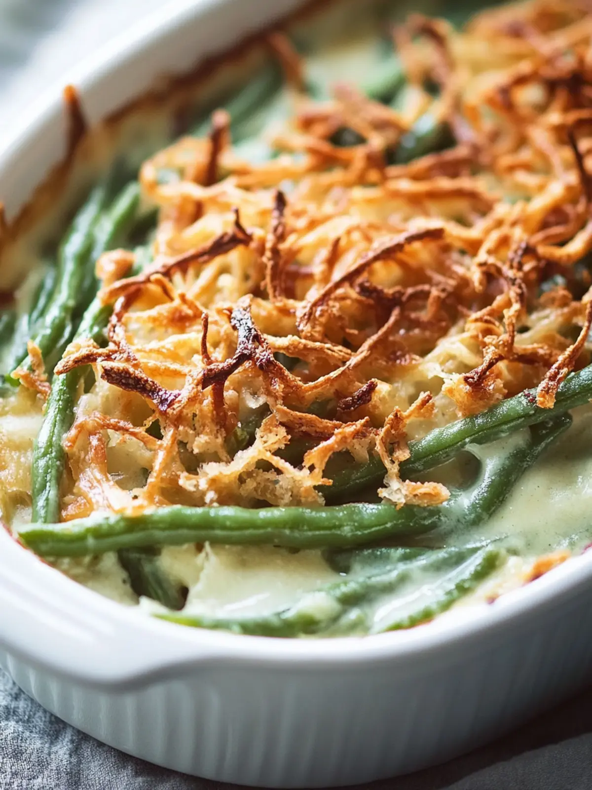 Easy Green Bean Casserole for a Cozy Homemade Dinner 4 Green Bean Casserole