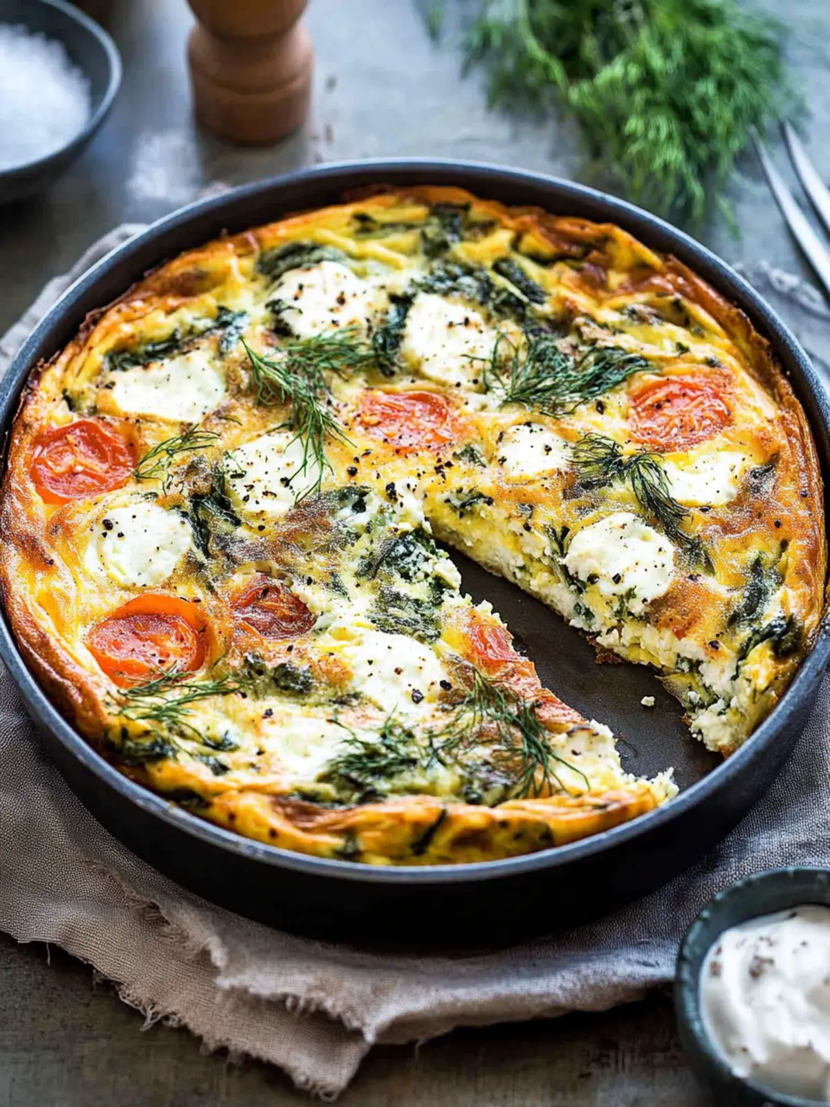 Cottage Cheese Frittata with Kale and Smoked Salmon Delight 2 Cottage Cheese Frittata