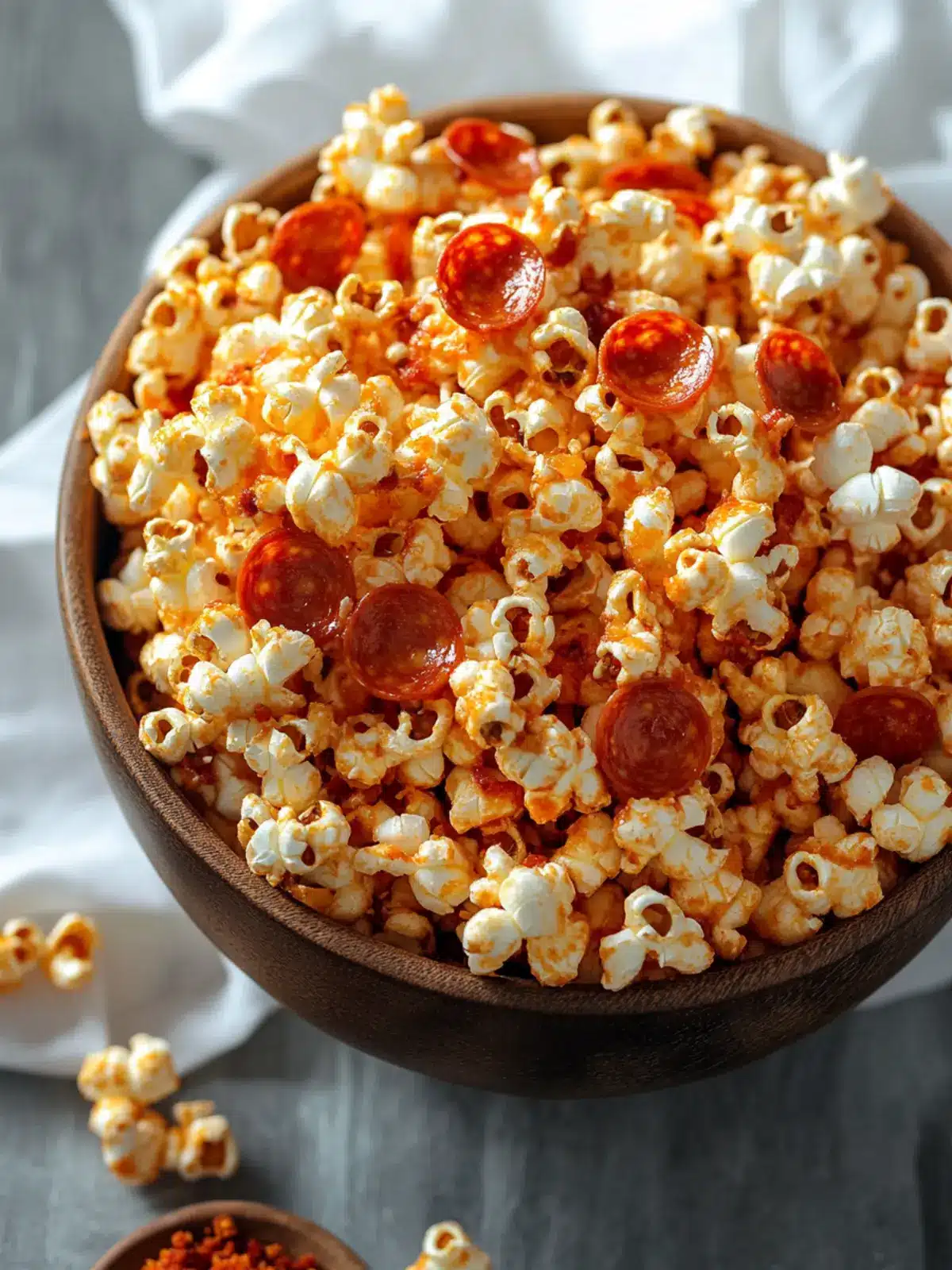 Irresistible Pepperoni Pizza Popcorn for Fun Movie Nights 4 Pepperoni Pizza Popcorn