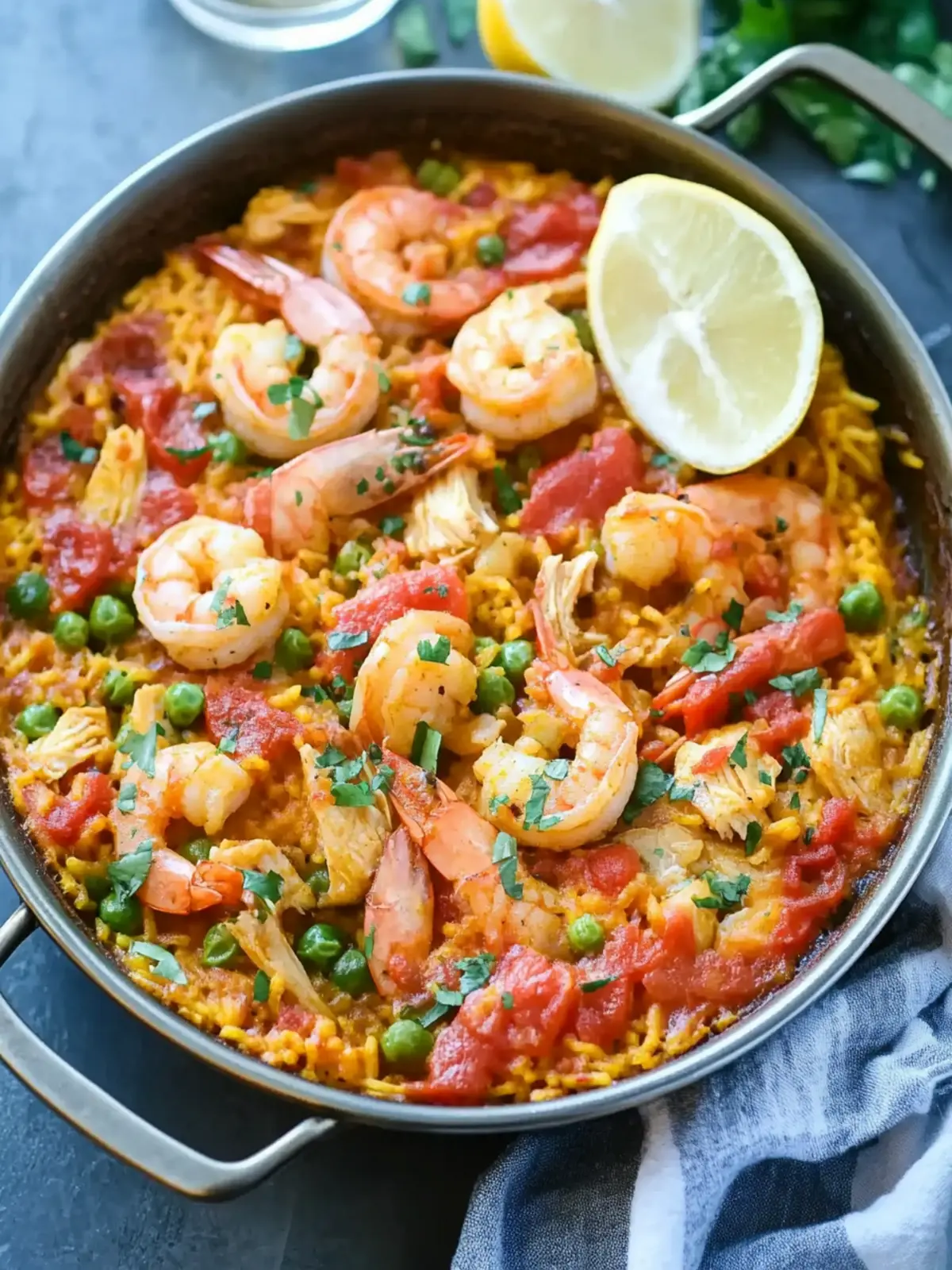 Savor Chicken and Shrimp Paella with a Portuguese Twist 4 Chicken and Shrimp Paella