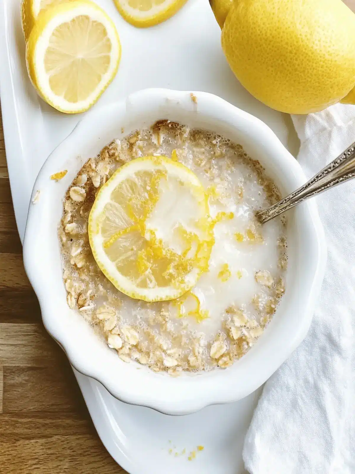 Deliciously Tangy Lemon Baked Oats in Just 12 Minutes 2 Lemon Baked Oats