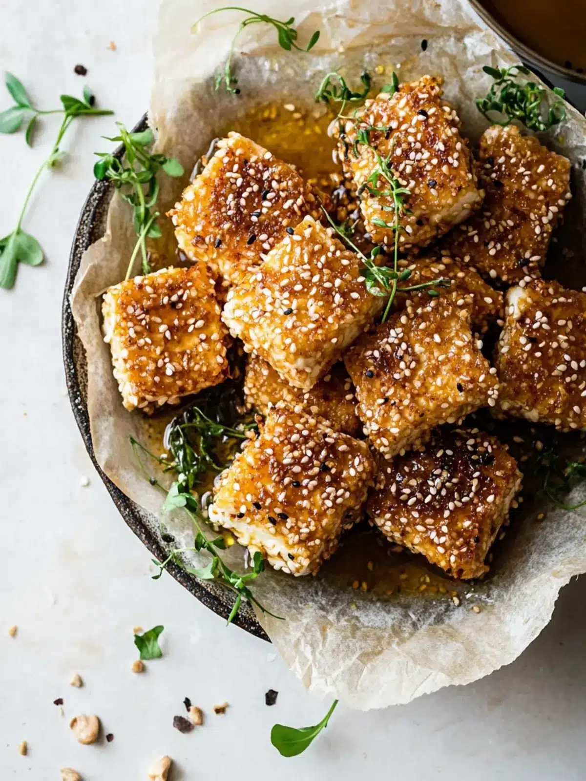 Fried Feta with Honey and Sesame: A Sweet Savory Delight 2 Fried Feta With Honey And Sesame