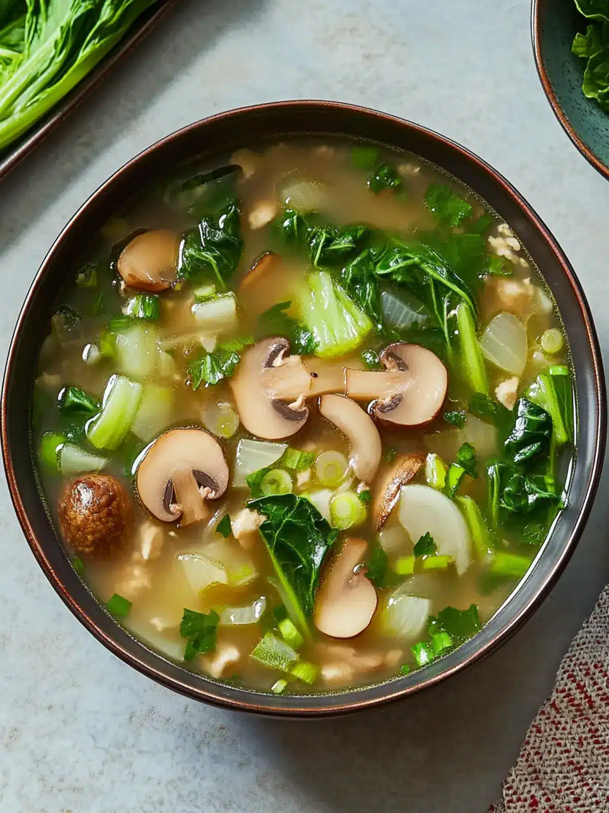 Mushroom Bok Choy Soup: A Cozy Boost of Homey Goodness 3 Mushroom Bok Choy Soup