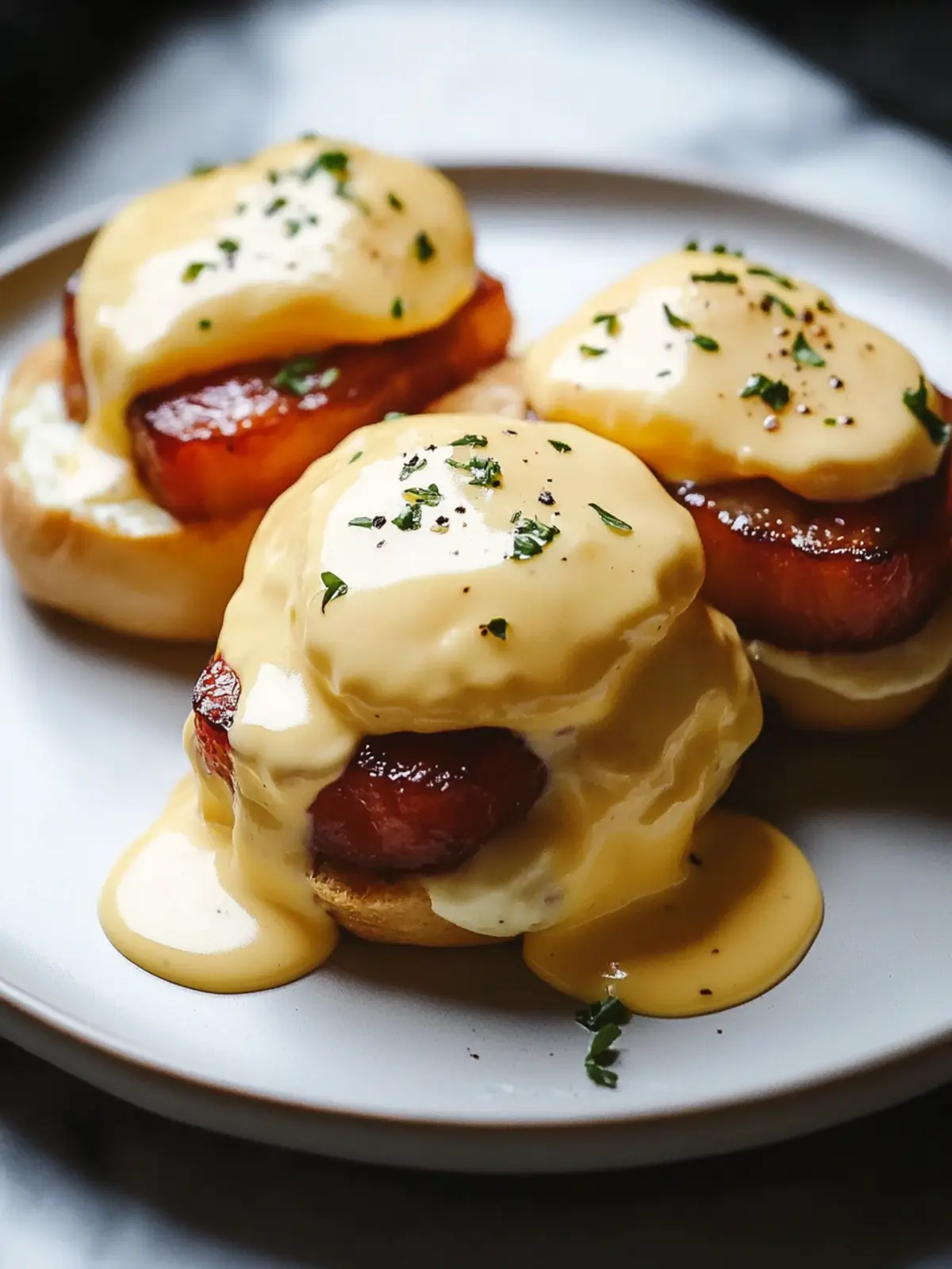Indulge in Pork Belly Eggs Benedict for a Brunch Upgrade 4 Pork Belly Eggs Benedict