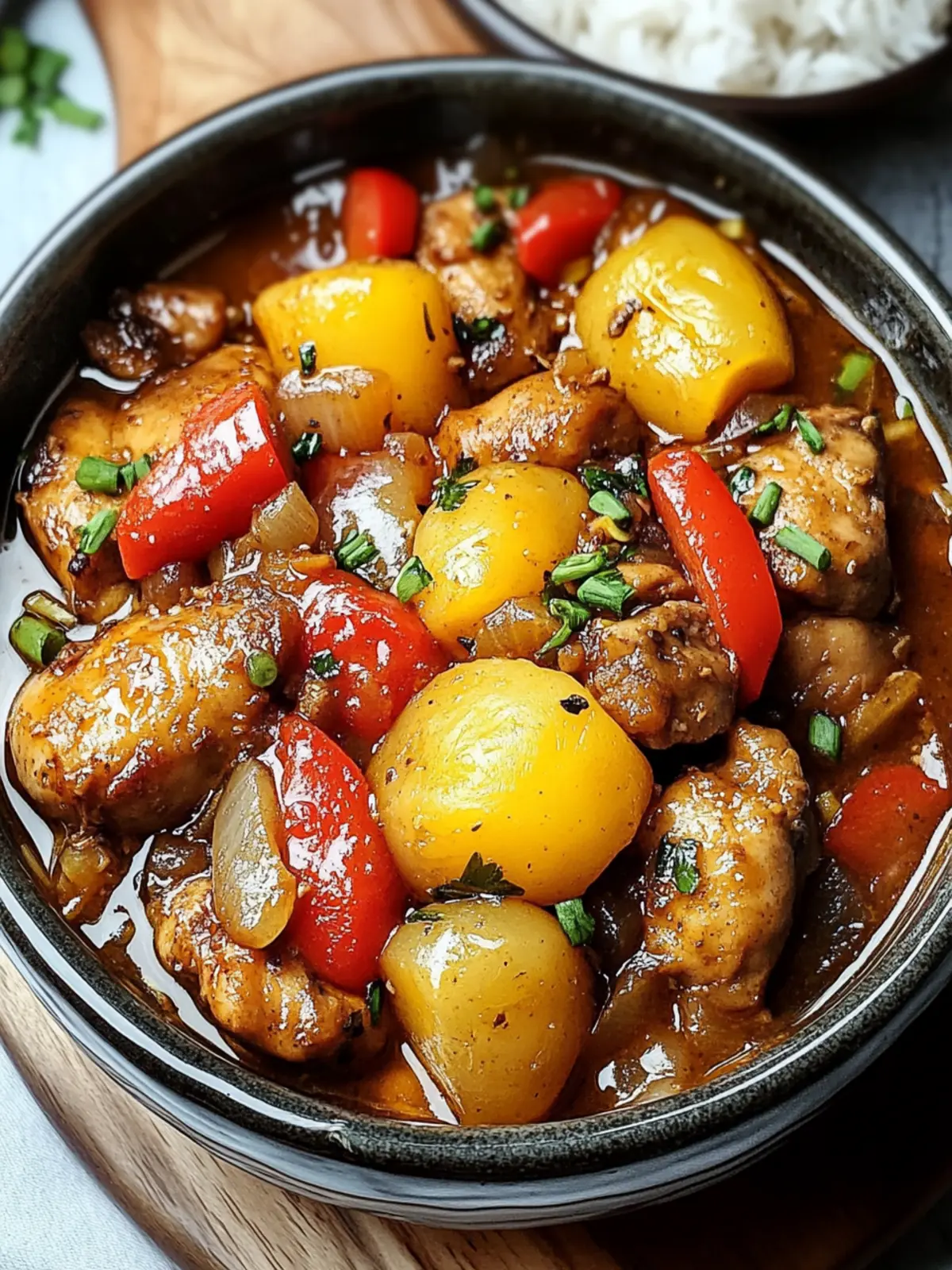 Savory Filipino Chicken Asado Stew with a Tangy Twist 4 Filipino Chicken Asado Stew