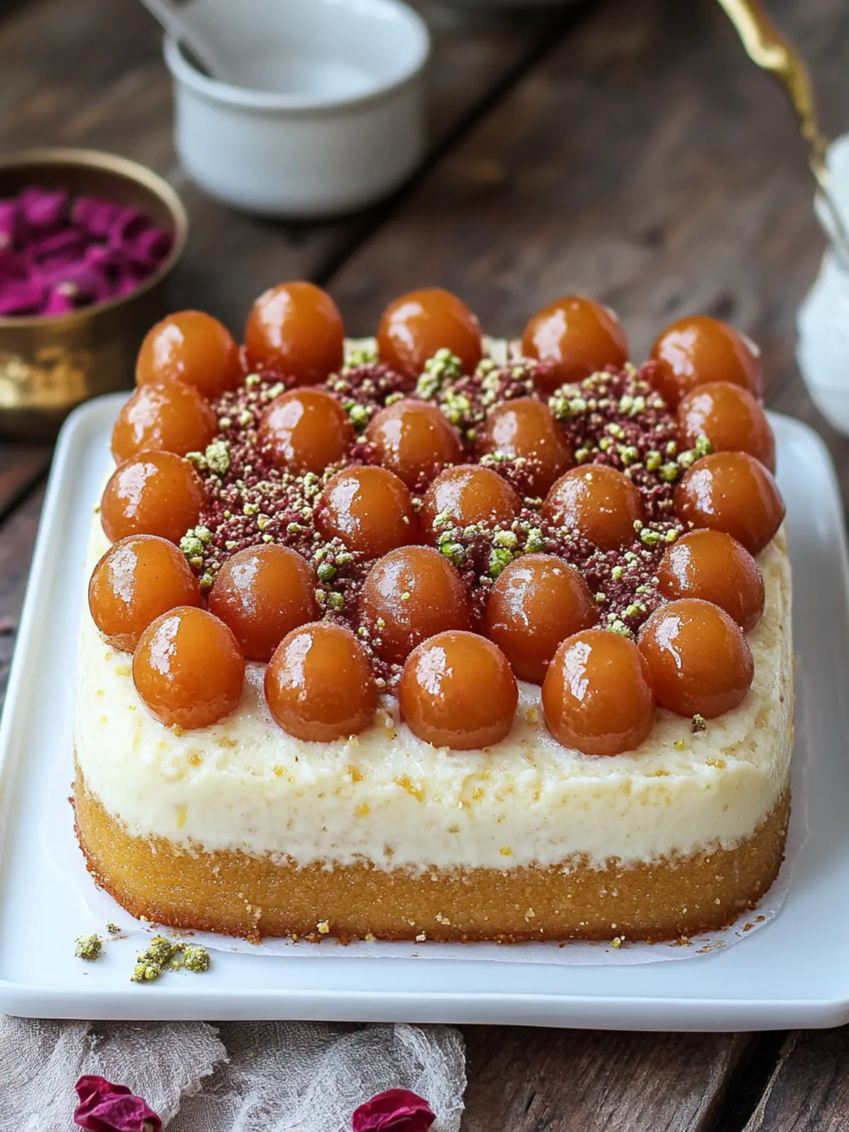 Gulab Jamun Rabdi Cake: A Dreamy Delight to Dazzle Your Guests 5 Gulab Jamun Rabdi Cake