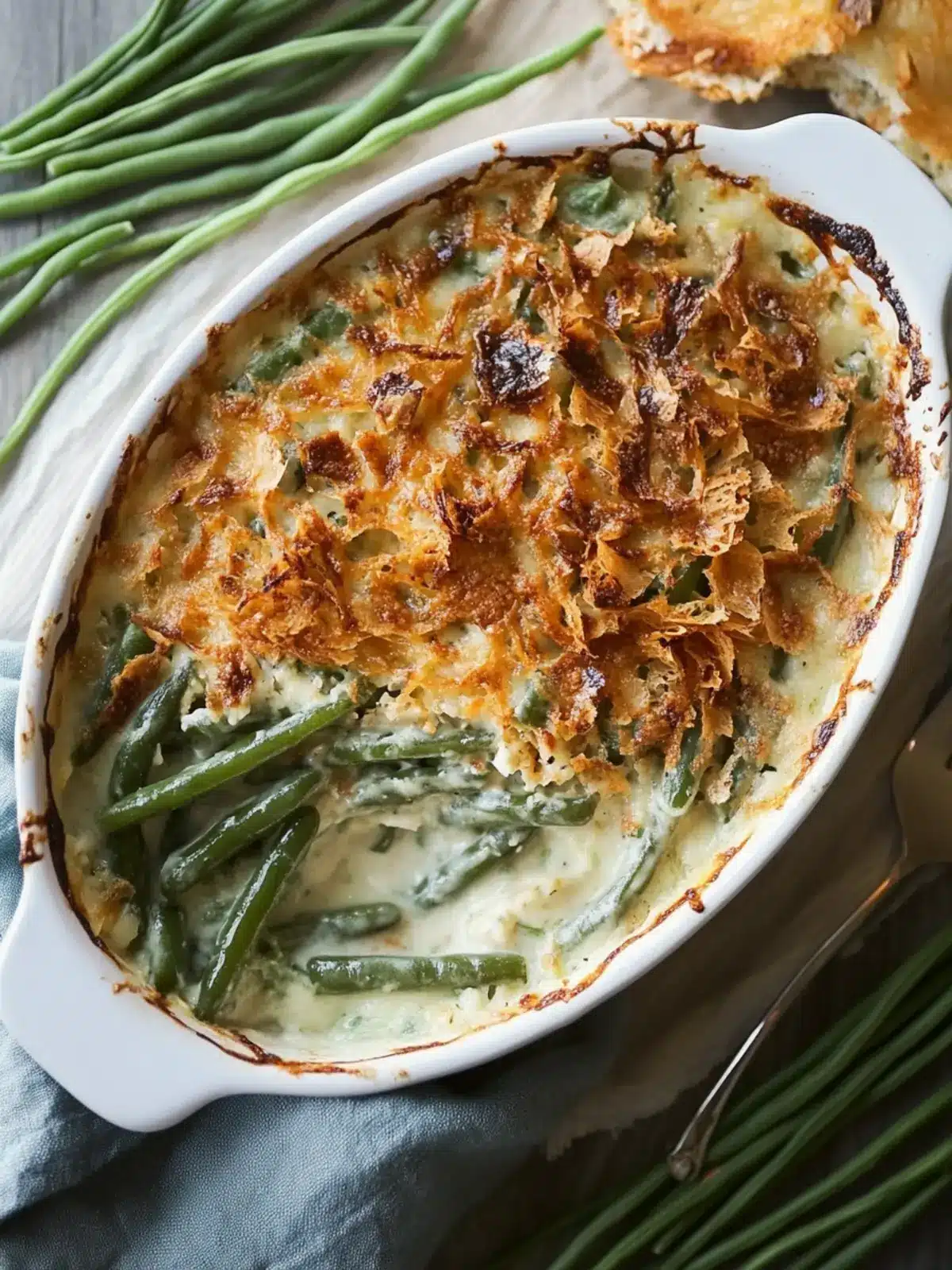 Easy Green Bean Casserole for a Cozy Homemade Dinner 2 Green Bean Casserole