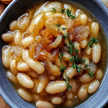 Savory French Onion White Beans with Gooey Gruyère Bliss 9 French Onion White Beans
