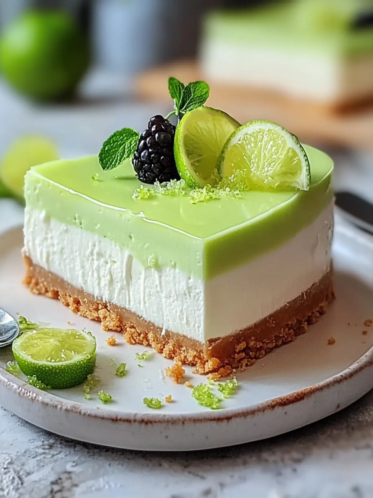 Lime Mousse Cheesecake: Your Ultimate No-Bake Delight 2 Lime Mousse Cheesecake
