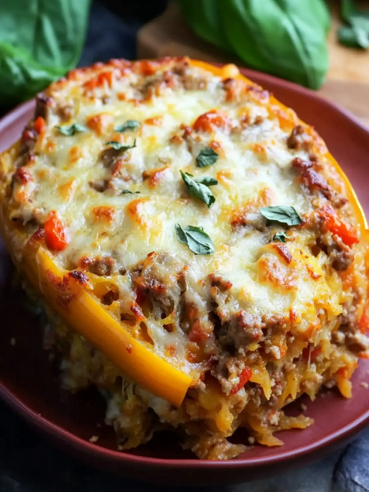Savor This Easy Sausage and Peppers Spaghetti Squash Casserole 5 Sausage and Peppers Spaghetti Squash Casserole