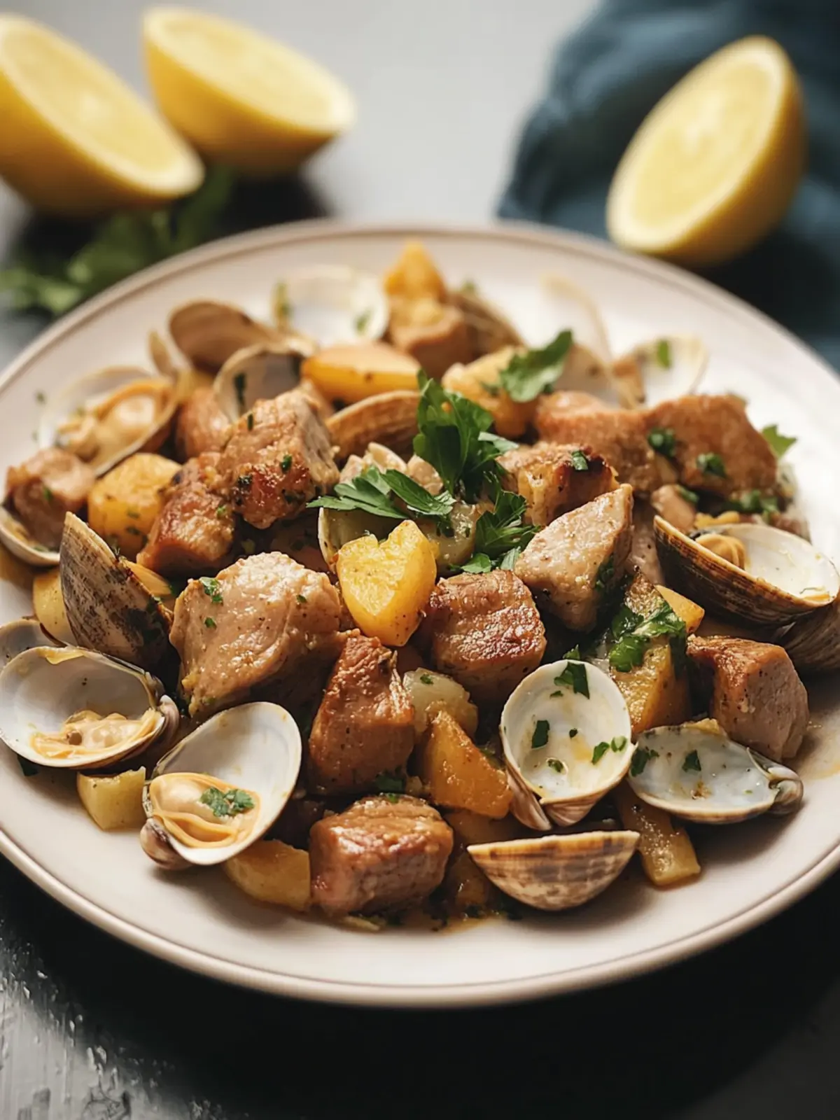 Savor Portuguese Pork and Clams for a Flavorful Feast 4 Portuguese Pork and Clams