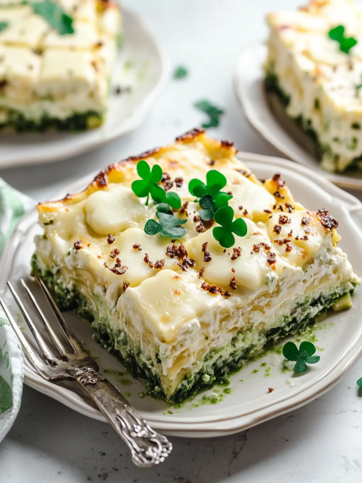 Irresistible Shamrock Lasagna: A Sweet Minty Delight 3 Shamrock Lasagna