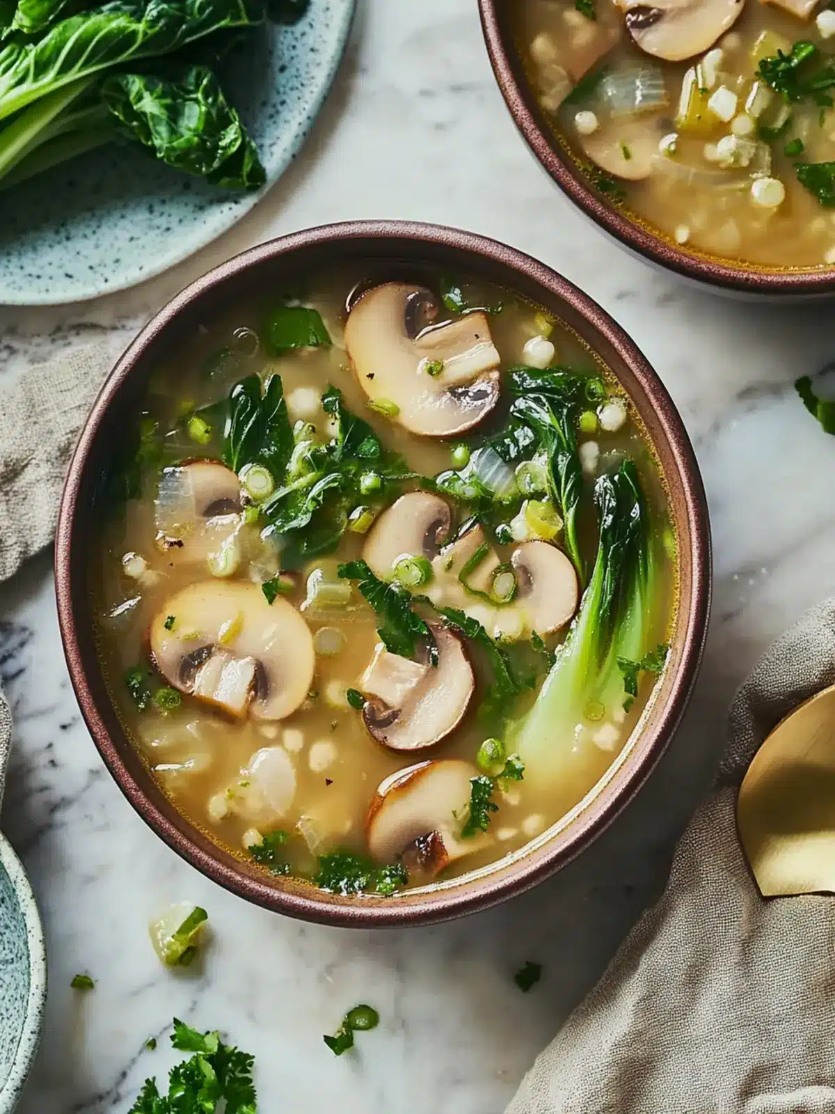 Mushroom Bok Choy Soup: A Cozy Boost of Homey Goodness 2 Mushroom Bok Choy Soup