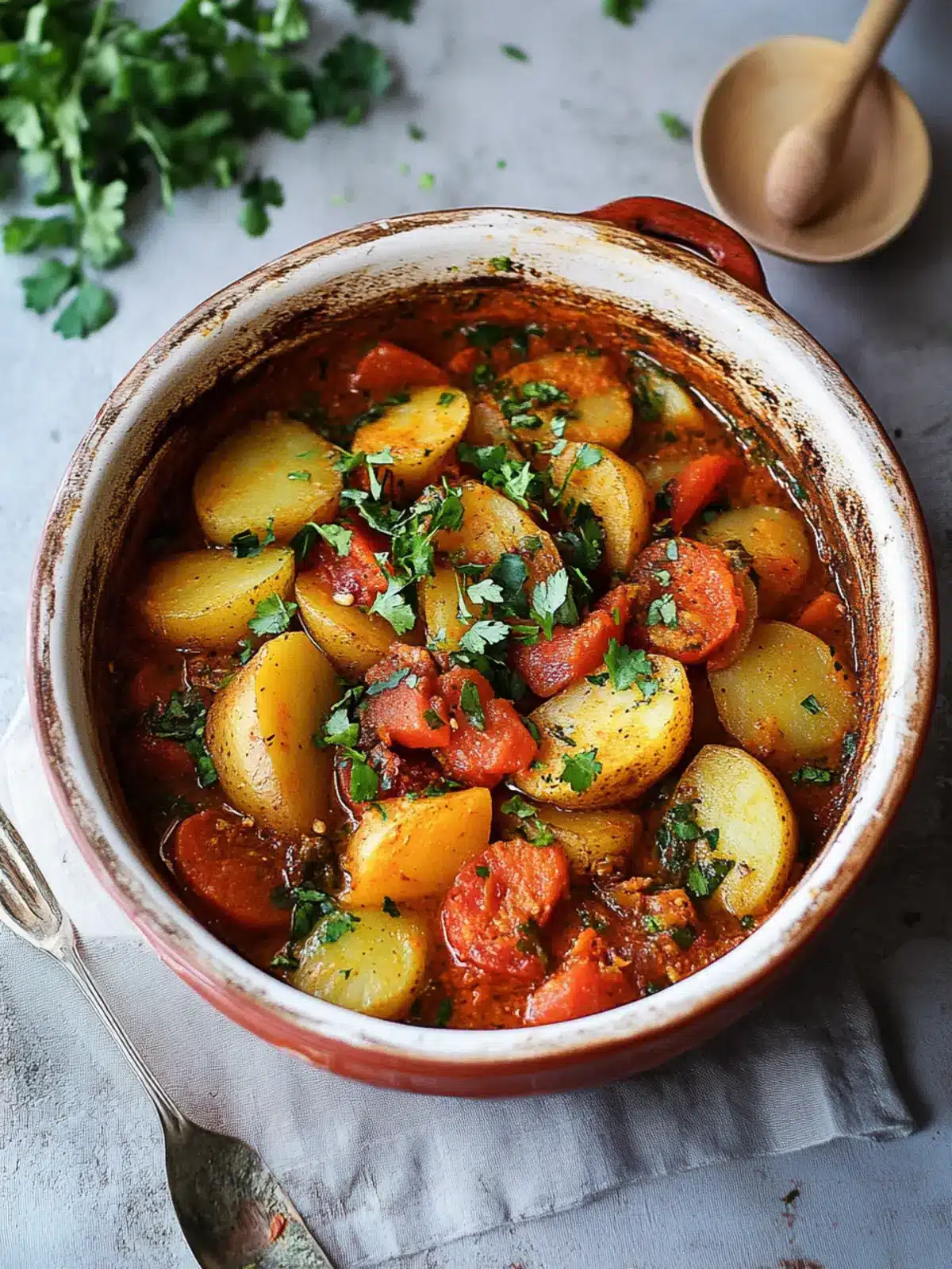 Savory Moroccan Potato Tagine: A Cozy Comfort Dish 4 Moroccan Potato Tagine
