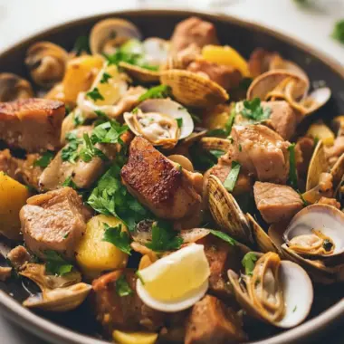 Savor Portuguese Pork and Clams for a Flavorful Feast 9 Portuguese Pork and Clams