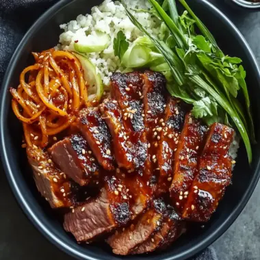 Savory Korean BBQ Pork Shoulder Over Fluffy Rice Delight 9 Korean BBQ Pork Shoulder