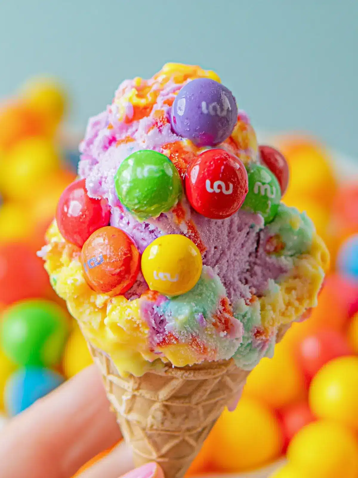 Delicious No Churn Skittles Ice Cream You Can Make Today 4 Skittles Ice Cream