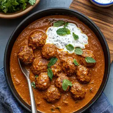 Lamb Kofta Curry with Mint Yoghurt for a Cozy Dinner Night 9 Lamb Kofta Curry with Mint Yoghurt