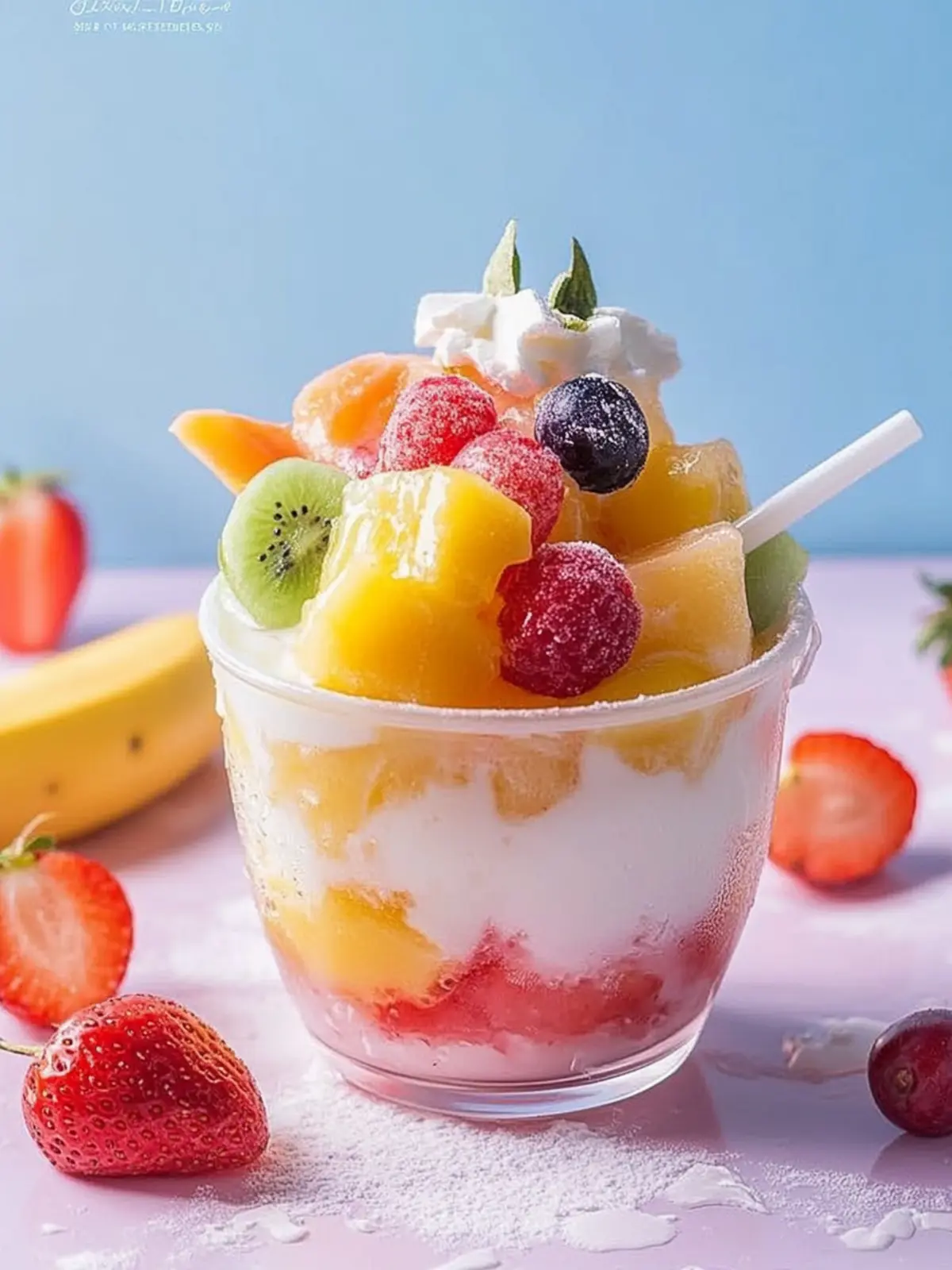 Fruits Shaved Ice Milk: Your Ultimate Refreshing Summer Treat 4 Fruits Shaved Ice Milk