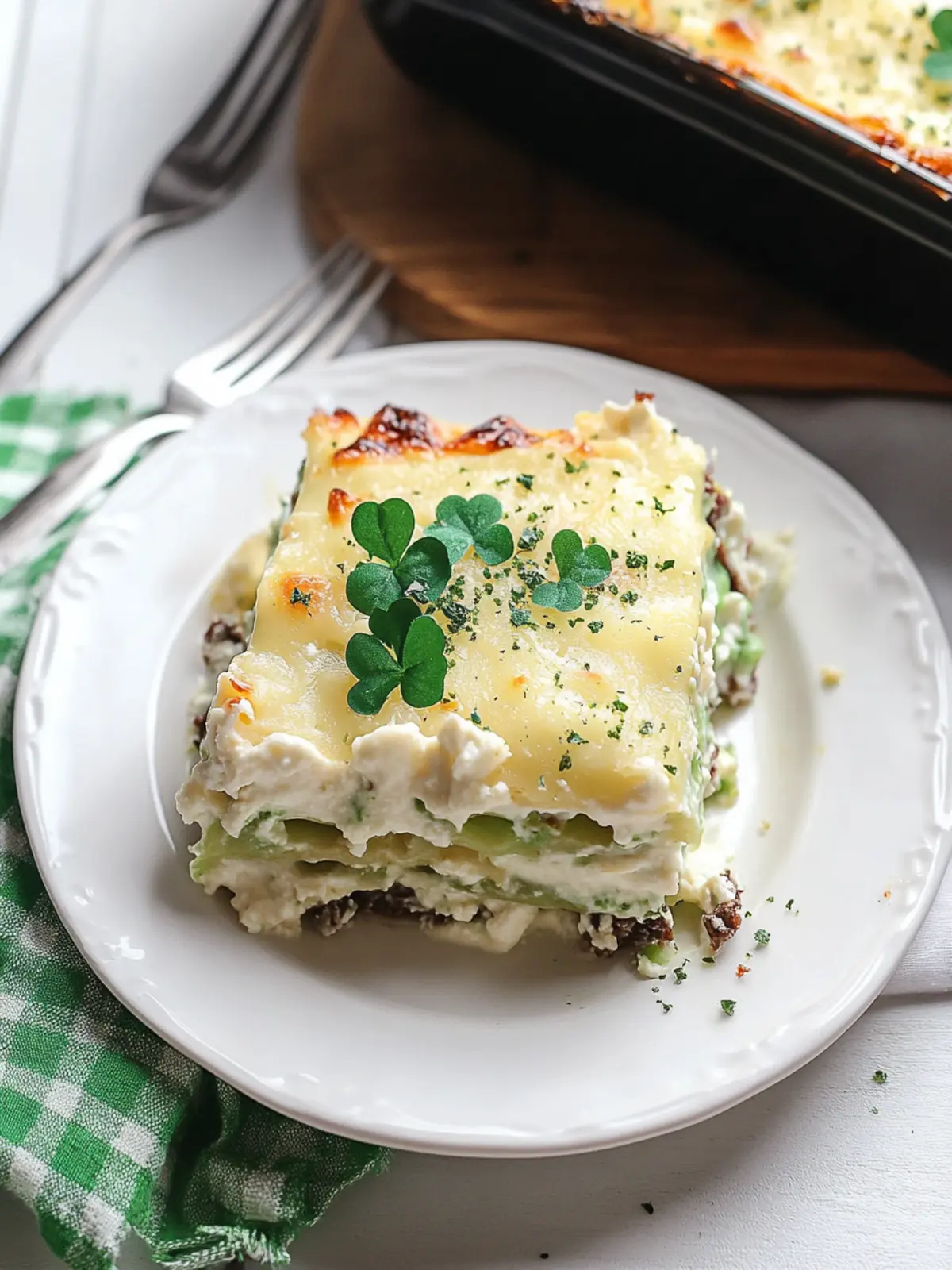 Irresistible Shamrock Lasagna: A Sweet Minty Delight 4 Shamrock Lasagna