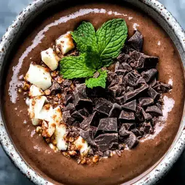 Creamy Mint Chocolate Smoothie Bowl to Energize Your Day 10 Mint Chocolate Smoothie Bowl
