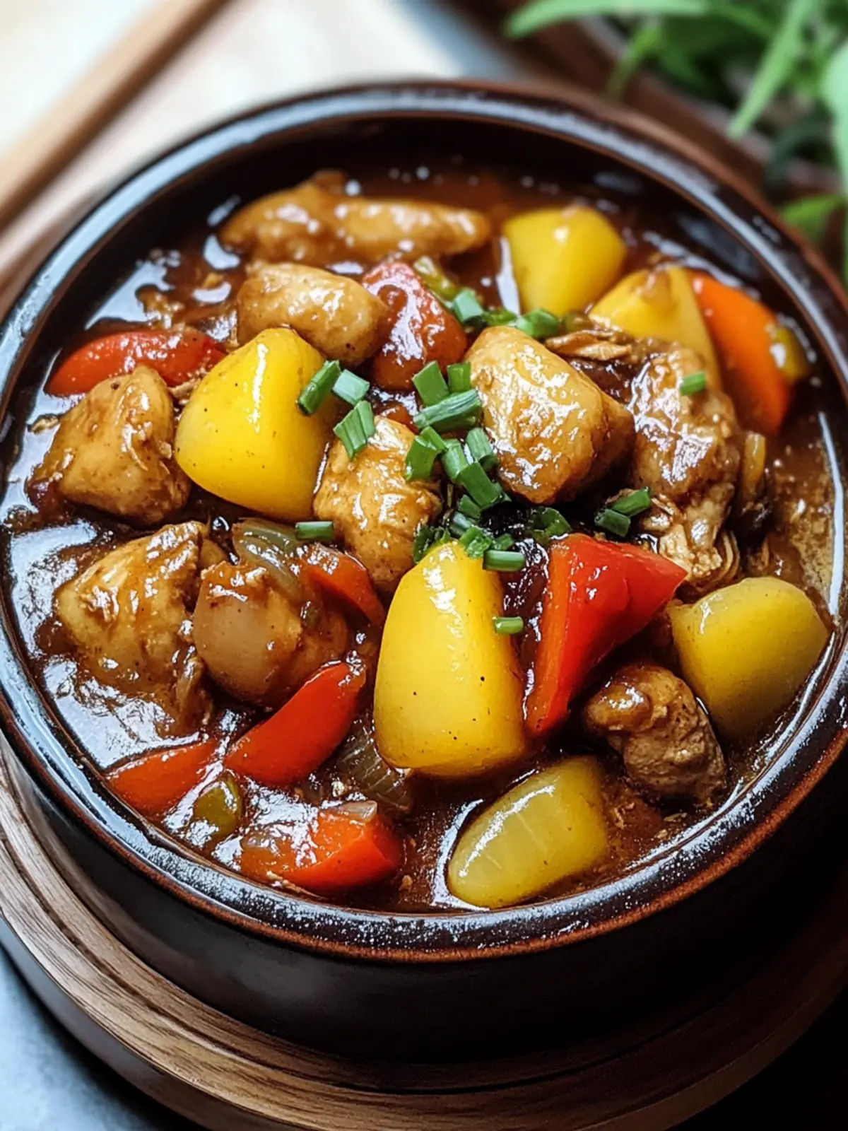 Savory Filipino Chicken Asado Stew with a Tangy Twist 2 Filipino Chicken Asado Stew