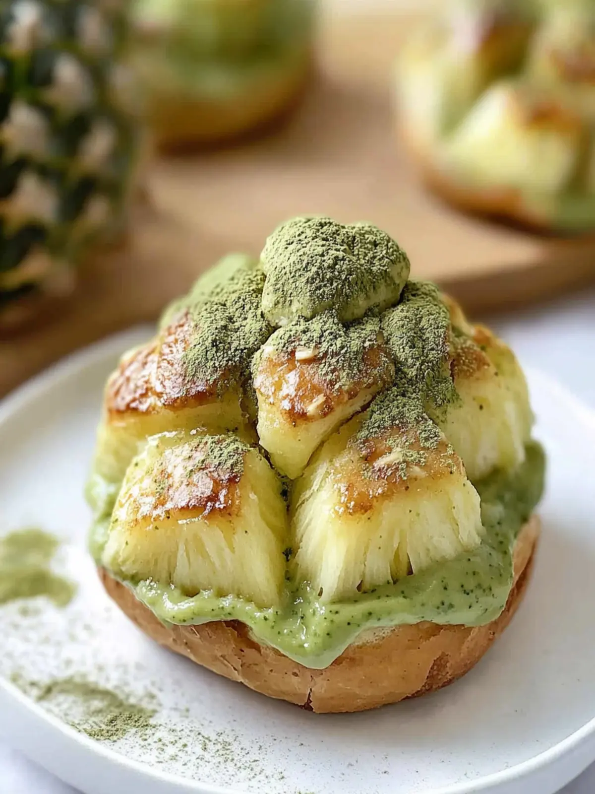 Matcha Pineapple Buns: Delightfully Easy Air Fryer Magic 2 Matcha Pineapple Bun