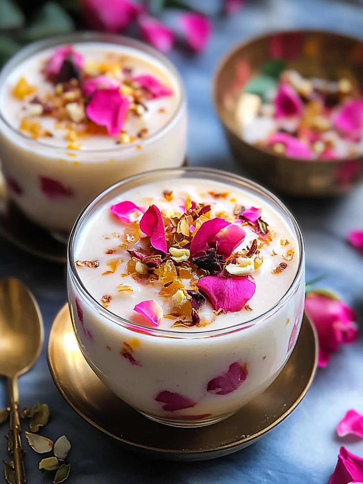 Indulge in Homemade Rose Rasmalai Falooda Bliss! 3 Rose Rasmalai Falooda