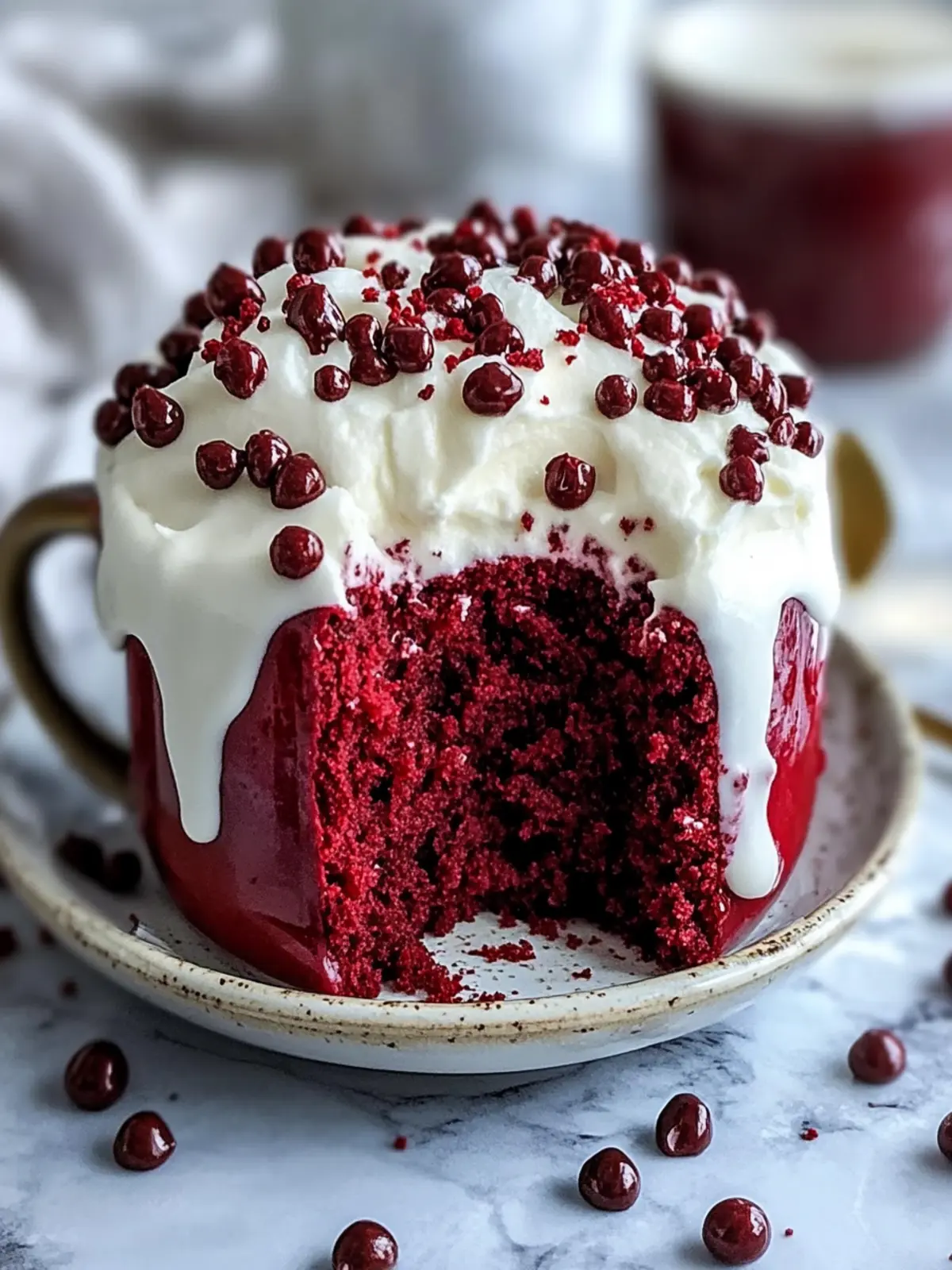 Indulge Guilt-Free: Red Velvet Protein Mug Cake Made Easy 2 Red Velvet Protein Mug Cake