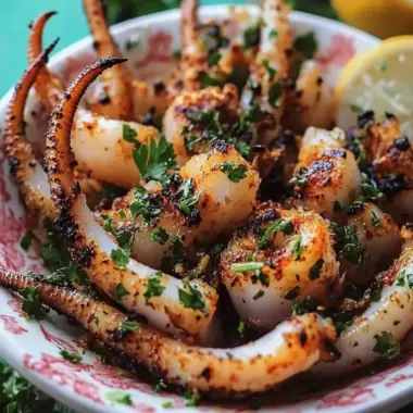 Savory Garlic Parsley Grilled Squid Tapas for Easy Entertaining 10 Garlic Parsley Grilled Squid Tapas