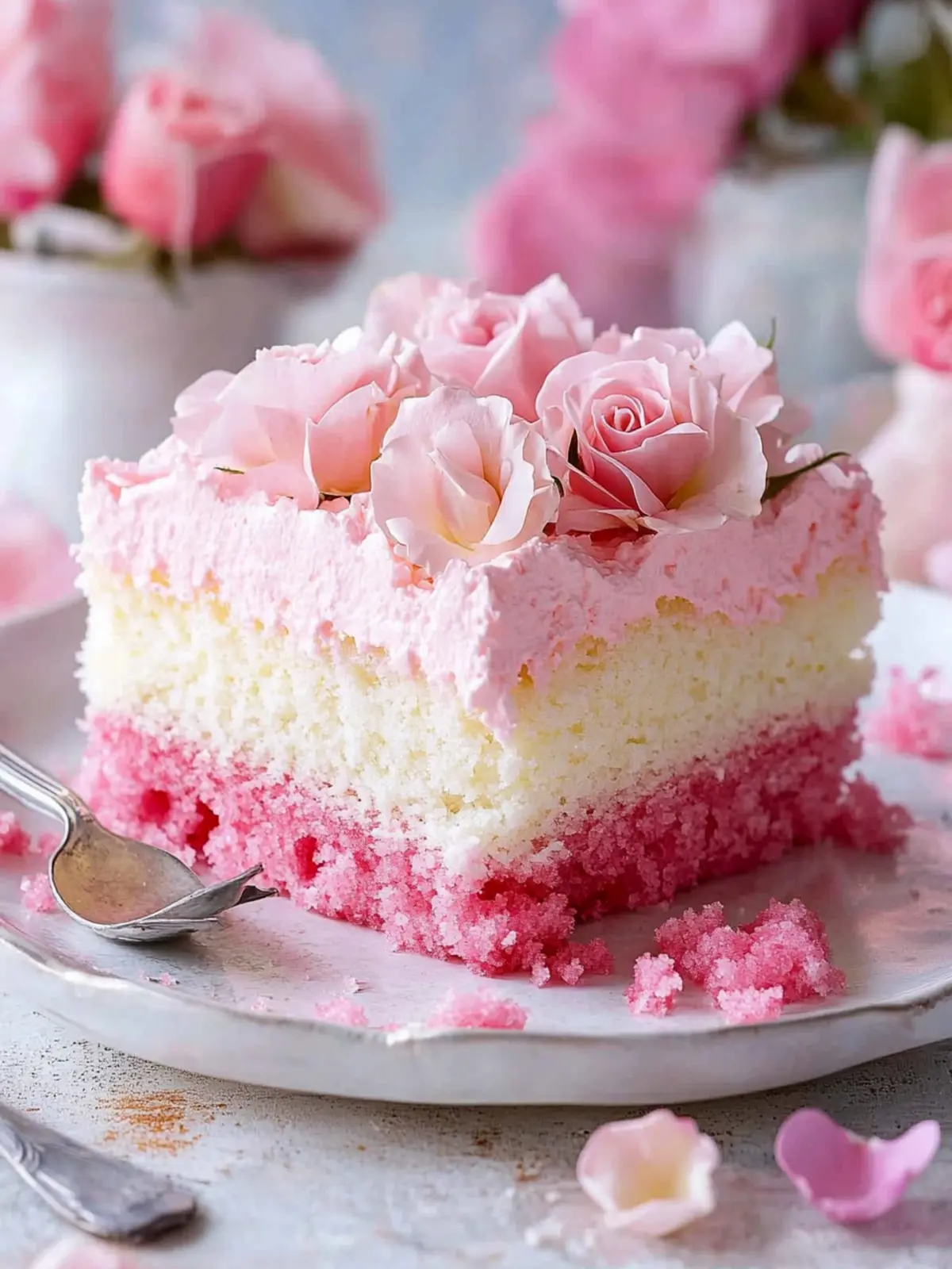 Decadent Rose Poke Cake That Will Wow Your Guests 3 Rose Poke Cake