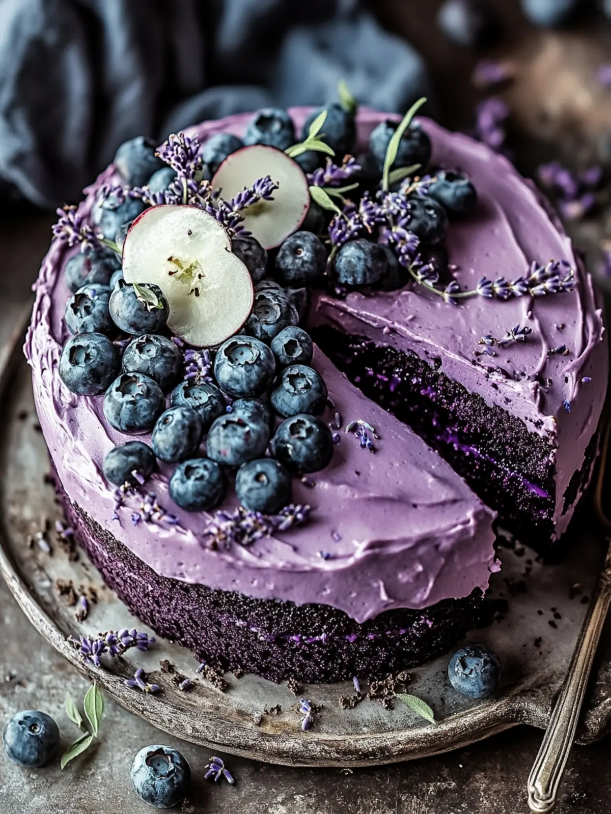 Blueberry Chocolate Lavender Dream Cake for Sweet Indulgence 2 Blueberry Chocolate Lavender Dream Cake