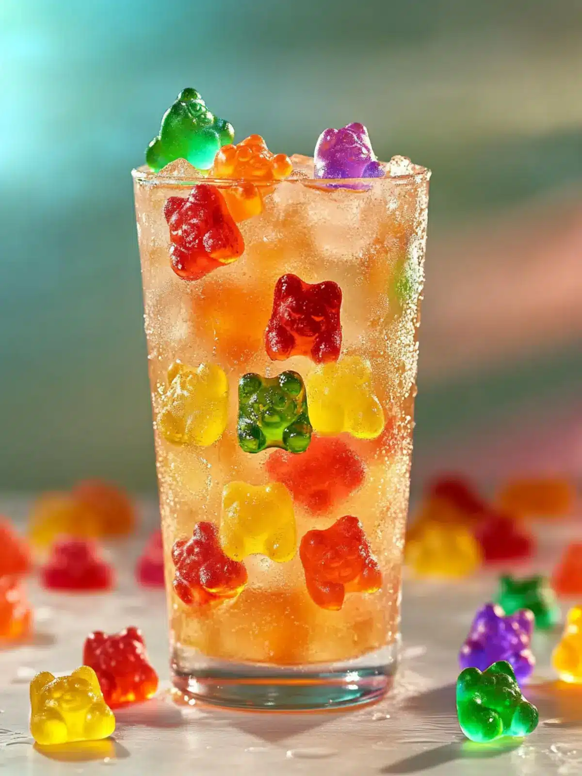 Delight in Gummy Bear Fizz: The Ultimate Kids' Mocktail 4 Gummy Bear Fizz