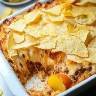 Cheeseburger Casserole with Potato Chips: Easy Family Favorite 10 Cheeseburger Casserole with Potato Chips