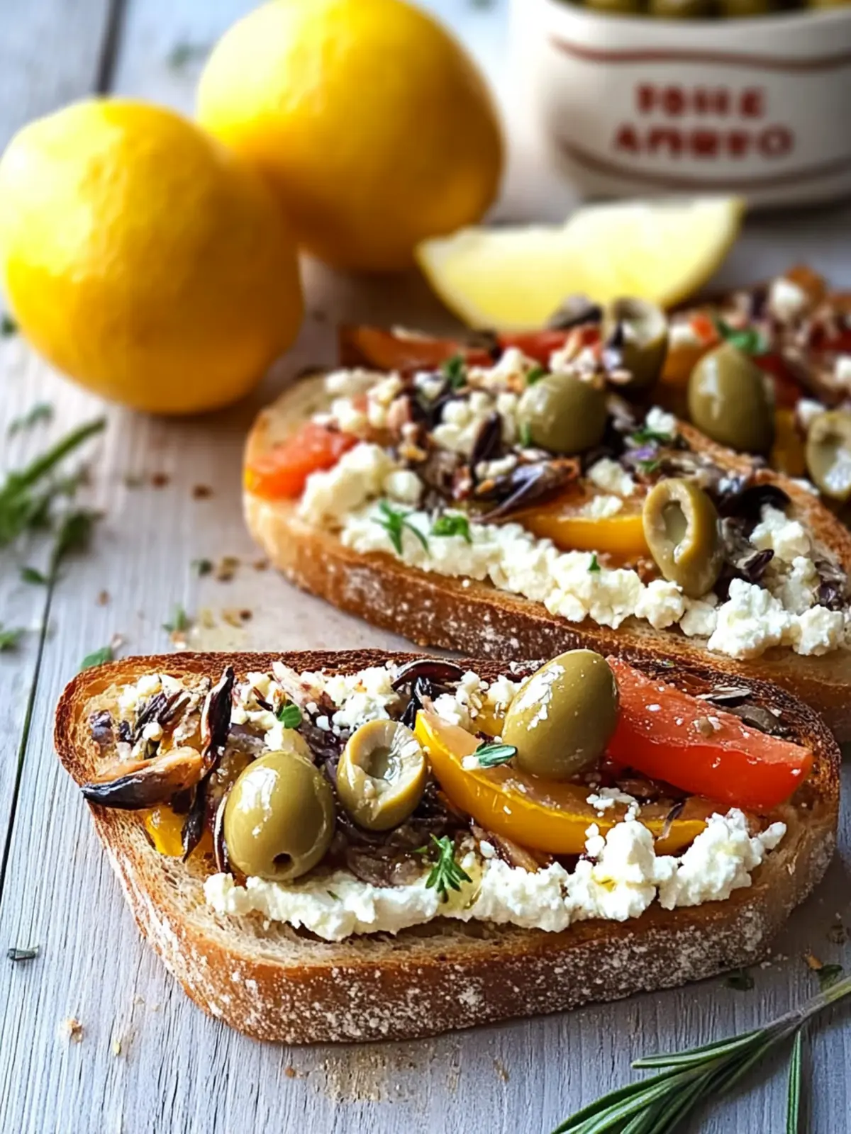 Feta Olive Sardine Toasts for a Flavorful Mediterranean Boost 3 Feta Olive Sardine Toasts